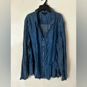 Blue denim shirt